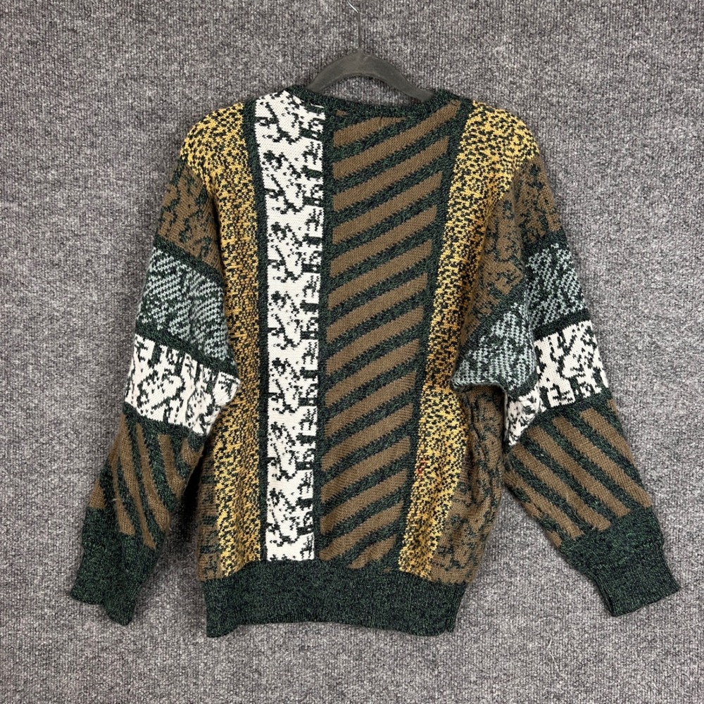 Vintage Jason Maxwell‎ Patchwork Knit Sweater wom… - image 2
